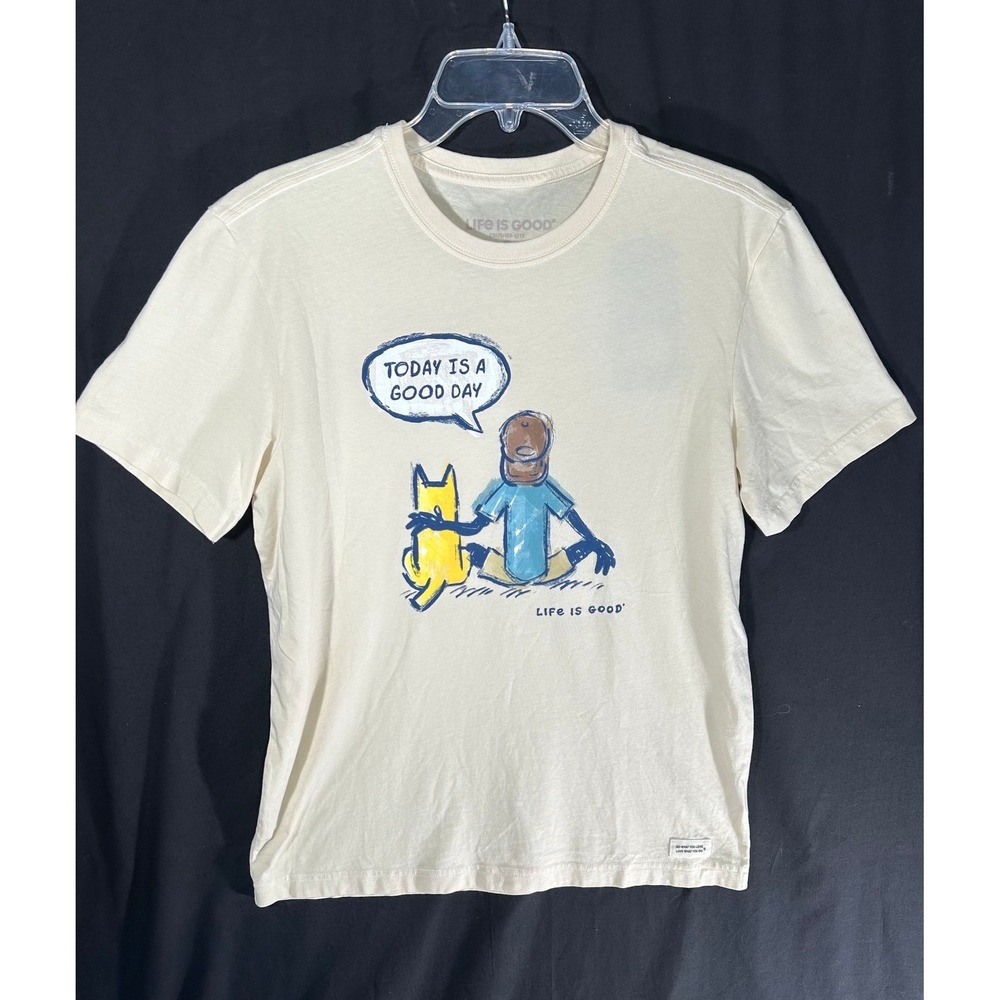 Life is good short sleeve T-shirt men's small‎ NWT